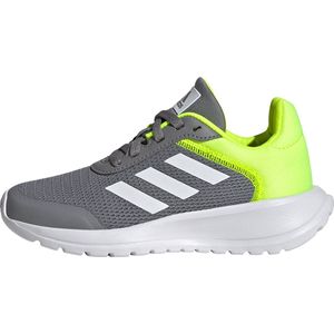 adidas Jongens Unisex Kids Tensaur Run 2.0 K Sneakers, Grijs Drie Ftwr White Lucid Lemon, 38 EU