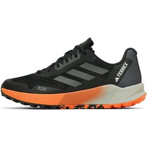 adidas Terrex Agravic Flow 2 Trail Running schoenen voor heren, Core Black Grey Four Impact Oranje, 43 1/3 EU