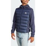 adidas - Sportswear Essentials Hybride Donsjack - Heren - Blauw - Capuchon