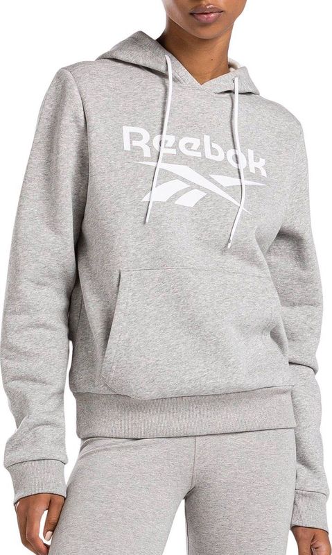 Reebok - Hoodie - Zwart - Katoenmix - Met Capuchon En Kangoeroezak