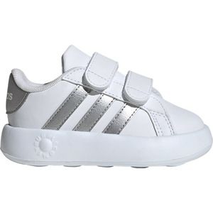 adidas Grand Court 2.0 Kinderschoen, Cloud White Matte Silver Cloud White, 23.5 EU