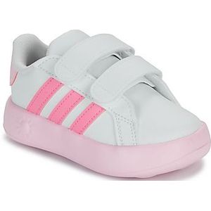 adidas Grand Court 2.0 CF I Sneakers voor kinderen, uniseks, Ftwr White Bliss Pink Clear Pink, 20 EU
