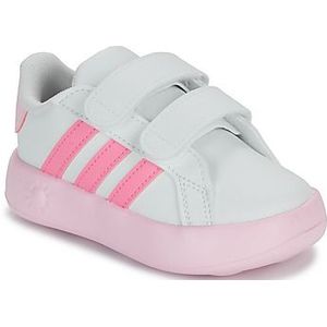 adidas Grand Court 2.0 CF I, uniseks sneakers voor kinderen en jongens, FTWR White Bliss Pink Clear Pink, 24 EU