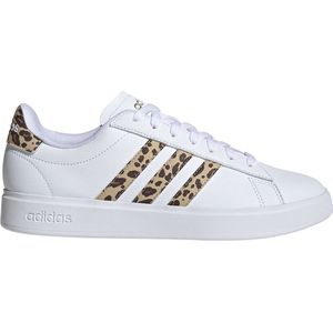 Adidas Grand Court 2.0 NIO13 Sneakers voor dames, Schoeisel Wit/Magisch Beige/Mat Goud (Id2994), 25.0 cm