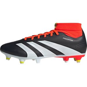 adidas Voetbal - Schoenen - Stollen Predator League Sock SG Solar Energy, zwart-wit-rood, 46.50 EU