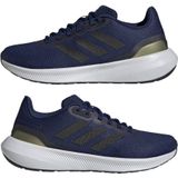 adidas Performance Runfalcon 3.0 hardloopschoenen donkerblauw/donkergroen