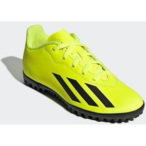 adidas Uniseks kinderen X Crazyfast.4 sneakers, Team Solar Yellow 2 Core Zwart Ftwr Wit, 34 EU