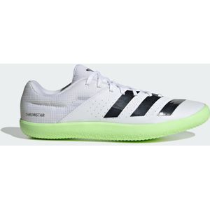 Adidas ID7229 Throwstar werpster voor heren, wit/kern zwart/groen, 24,0 cm (9,4 inch), track and field spike, Witte Kern Zwart Groen, 26.5 cm
