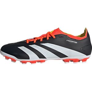 adidas Unisex Predator League 2g/3g kunstgras voetbalschoenen Sneaker, Core Zwart Wolk Wit Zonne-Rood, 46 EU