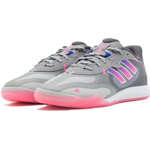 adidas Fevernova Court Zaalvoetbalschoenen (IN) Grijs Roze Wit Paars