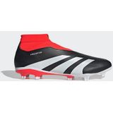 adidas Predator League Veterloze Gras Voetbalschoenen (FG) Zwart Wit Felrood