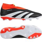 adidas Predator League Veterloze Gras Voetbalschoenen (FG) Zwart Wit Felrood