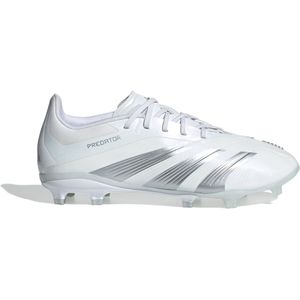 adidas Predator Elite Gras Voetbalschoenen (FG) Kids Wit Zilver