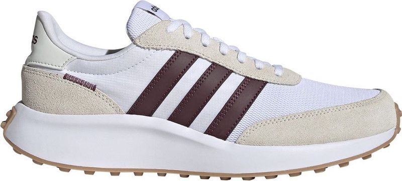 adidas - RUN 70S - Sneakers - Cloud White/Maroon/Offwhite - Leer