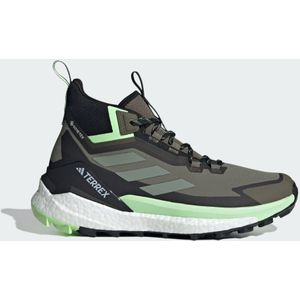 adidas Terrex Free Hiker 2 GTX - Wandelschoenen voor heren, Olive Strata Silver Green Aurora Zwart, 45 1/3 EU