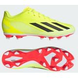 adidas X Crazyfast Club Gras / Kunstgras Voetbalschoenen (MG) Felgeel Zwart Wit