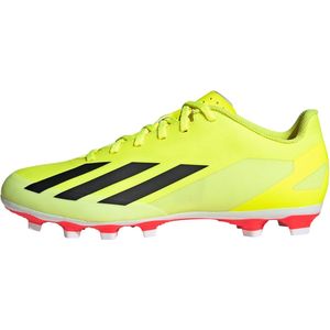 adidas X Crazyfast Club Gras / Kunstgras Voetbalschoenen (MG) Felgeel Zwart Wit