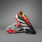 adidas Predator Elite Gras Voetbalschoenen (FG) Zwart Wit Felrood