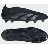 adidas Predator Elite Veterloze Gras Voetbalschoenen (FG) Zwart Donkergrijs