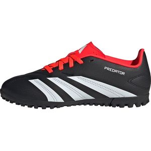 Adidas predator 24 club tf voetbalschoenen kind zwart/rood