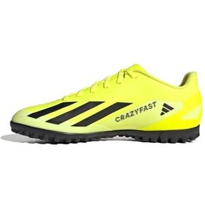 adidas Unisex X Crazyfast Club Turf Boots Sneaker, Solar Yellow Core Black Cloud White, 48 2/3 EU, Tesoye Cblack Ftwwht, 50 EU