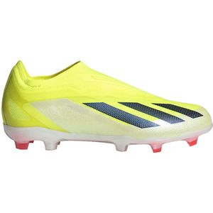 adidas X Crazyfast Elite Veterloze Gras Voetbalschoenen (FG) Kids Geel Zwart Wit