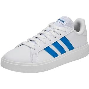 adidas Heren Grand TD Lifestyle Court Casual Sneakers, Ftwr White Preloved Scarlet Ftwr White, 37 1/3 EU
