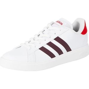 adidas Grand Court Td Sneaker voor heren, Medium Grijs Heather Zwart, 42 2/3 EU