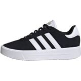 adidas Dames Court Platform Suede Basketbal, Core Black/FTWR White/FTWR White, 42,5 EU, Core Black Ftwr White Ftwr White, 42.5 EU