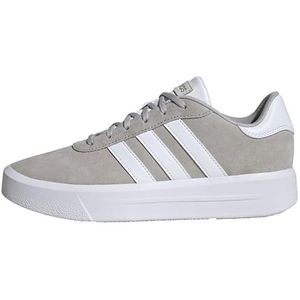 adidas Vrouwen Court Platform Suede Sneaker, Grijs Twee Ftwr Wit Ftwr Wit, 42 EU