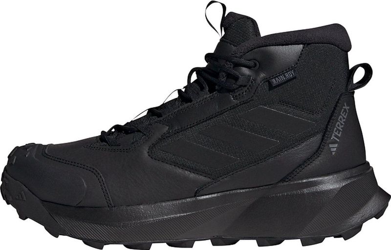 adidas - TERREX Winter Leather Mid Cut - Veterboots - Zwart - RAIN.RDY COLD.RDY