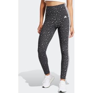 adidas Legging ANML 3S LEG - Grey/Carbon/Black - Dierenprint