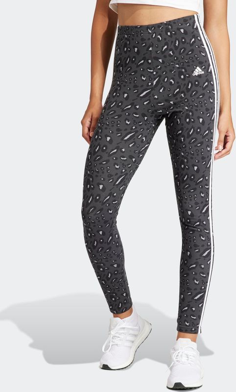 adidas Legging ANML 3S LEG - Grey/Carbon/Black - Dierenprint