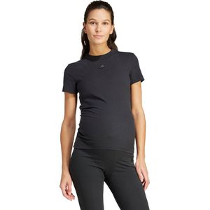 adidas - Voedingsshirt - Zwart - Katoen/Viscose/Elastaan - Strak Model