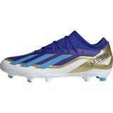 adidas Unisex X Crazyfast.3 Fg Messi Sneaker, Donkerblauw Zilver Met Semi Flash Aqua, 45 1/3 EU