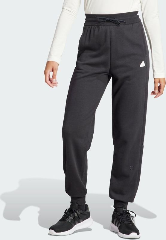 adidas - Geborduurd Frans Badstof Joggingpak - Dames - Losse Pasvorm