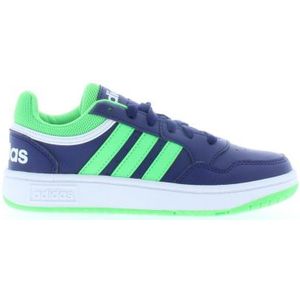 Adidas Hoops 3.0 CF C kinder sneakers blauw groen - Maat 39 1/3 - Uitneembare zool