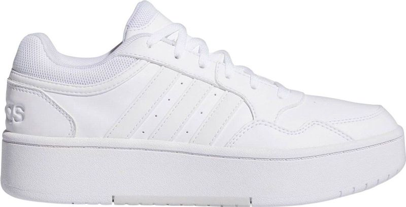 adidas - Hoops 3.0 - Damesschoenen - Cloud Wit/Dash Grey - Synthetisch Suède/Materiaal