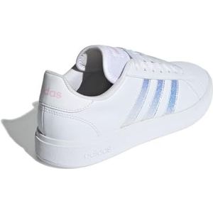 adidas Grand Court Base 2.0 sneaker voor dames, FTWR wit/FTWR wit/helder roze, 40 2/3/EU