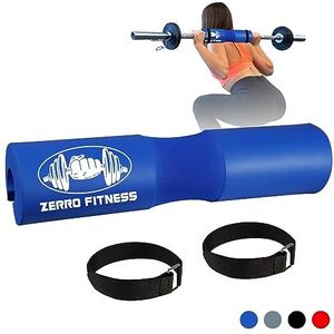 CCLIFE Barbell Pad Squat Hip Thrust halterstang bekleding met klittenbandsluiting nekbescherming nekkussen kniebuigingen voor standaard lange halterstangen