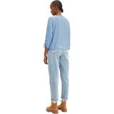 Gestreept T-shirt - Onderzeese Halslijn - Viscose en Polyester