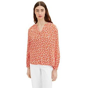 TOM TAILOR Dames blouse 1035244, 31119 - Red Floral Design, 42