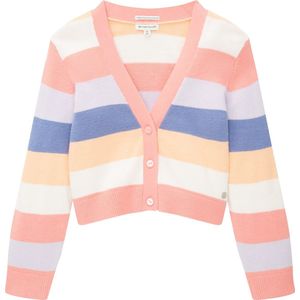 TOM TAILOR striped cardigan Meisjes Vest