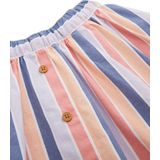 A-lijnrok - Gestreept - Biologisch Katoen - Met Knoopdetails