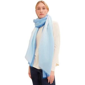 TOM TAILOR Denim Dames sjaal 1035507, 18395 - Rainy Sky Blue, Einheitsgröße