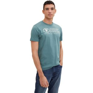 T-shirt - Effen Kleuren - Logo-Print - Regular Fit - Zachte Single-Jersey