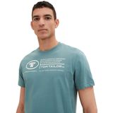 T-shirt - Effen Kleuren - Logo-Print - Regular Fit - Zachte Single-Jersey