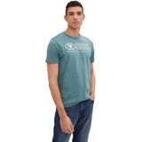 T-shirt - Effen Kleuren - Logo-Print - Regular Fit - Zachte Single-Jersey