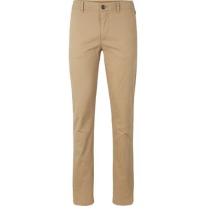 TOM TAILOR - Travis Slim - Chino Broek - Everglade Beige - Slim Fit, Normale Taillehoogte, Smalle Pijpen