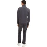 Tom Tailor Cutline Sweat Jacket Sweatshirt Grijs Man